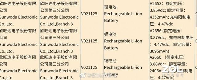 iPhone 13的电池容量可能更大 或为高刷屏准备